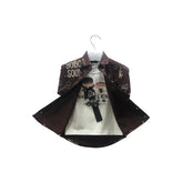 Boys Brown Shirt & White Sando